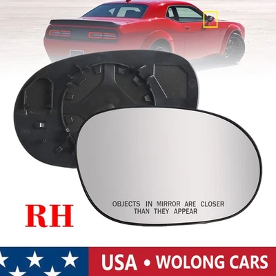 Right Front Outside Mirror Glass for 2009-2022 Dodge Challenger 68048442AA - Image 1 of 4