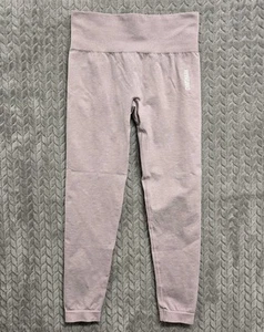 Gymshark Leggings Women’s Small Seamless 2.0 Heather Pink Stretch 23” Inseam - Picture 1 of 6