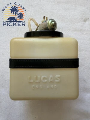 Vintage Triumph TR6 Lucas Windshield Wiper Fluid Reservoir w/54071781 NOS - Image 1 of 4