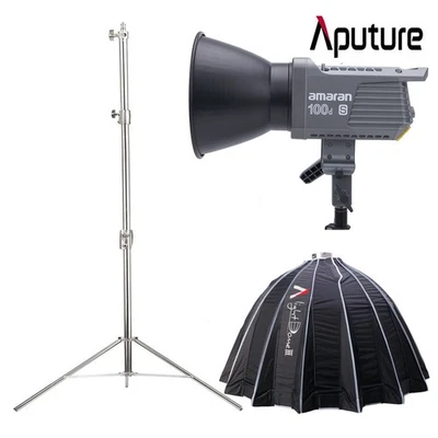 Amaran 100D-S 5600K 100w Camera LED Video Light + Light Dome III + 2.8m Stand - Image 1 of 4