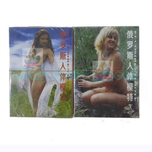 Playing card/Poker Big Jumbo Sized SET(2 Decks)108 Russian Body Photography Art - Picture 1 of 4