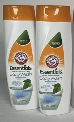Jabón corporal Arm & Hammer Essentials x2 con bicarbonato de sodio simplemente fresco 12 oz/354 ml Ea Foto 1 de 2