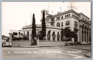 The Parsonage And L.I.F.E. Bible College Los Angeles RPPC - Picture 1 of 2