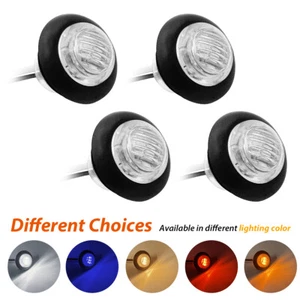 4PCS LED Marker Lights Round Side Bullet Light RV Truck Trailer Clearance Lamp - Picture 1 of 11
