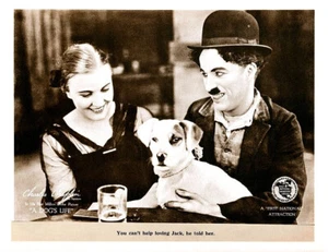 CHARLIE CHAPLIN HIS PUP And EDNA PURVIANCE In A DOG'S LIFE 11x14 LC Print 1918 - Bild 1 von 1