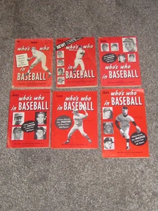 1964, 1965, 1966, 1967, 1968, 1969 Who's Who In Baseball Koufax Mays Clemente - Picture 1 of 2