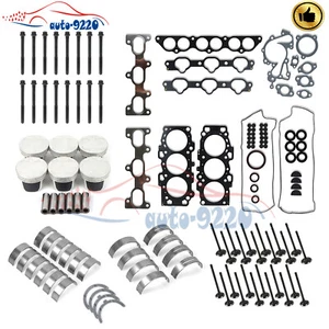 G6EA 2.7L Engine Gaskets Rebuild Kit Pistons Ring Con Rods Valve For Hyundai Kia - Bild 1 von 15