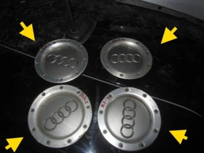 Центральные колпаки ступицы колеса из сплава AUDI RS4 алюминий 18 дюймов x4 колпаки от оригинального производителя 61 000 миль - Изображение 1 из 4