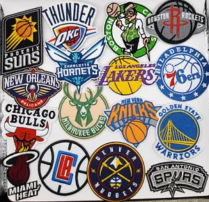 Basketball Patch Iron-On Sew-On Embroidered Applique Patches - Picture 1 of 3