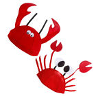  Red Cloth Photo Hat Child Lobster Shape Party Headgear Ocean Animals