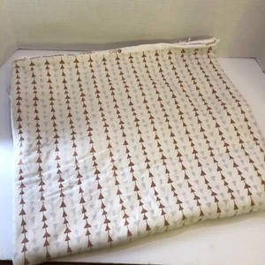 1.75 Yards White w Brown Grey Arrows Knit Fabric 42" wide Hello Bear Art Gallery - Picture 1 of 8