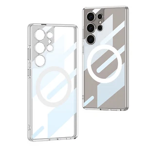 Funda transparente delgada segura transparente para Samsung Galaxy S25 Ultra Mag - Imagen 1 de 7