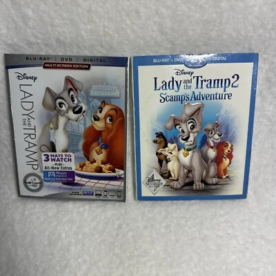 Lady And The Tramp And Lady And The Tramp 2 Fast Shipping! - Image 1 of 4