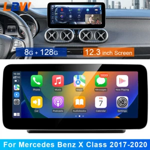 Android Coche GPS 12.3"" Navegación Video 8+128G Para Mercedes Benz Clase X 2017-20 - Imagen 1 de 12