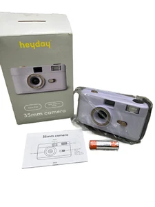 Fotocamera Heyday 35MM mai usata con flash integrato - viola chiaro - Foto 1 di 6