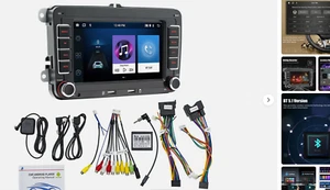 7" Autoradio Android 13 WiFi GPS Navi für 2 DIN VW GOLF 5 6 Passat Touran Tiguan - Bild 1 von 11
