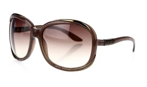 Valentino 5688/S in color QAVR5 Brown Oval Frame Gradient Sunglasses $250 - Picture 1 of 5
