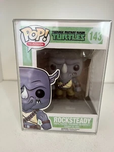 BNIB FUNKO POP VINYL #143 TEENAGE MUTANT NINJA TURTLES ROCKSTEADY FIGURE TMNT - Imagen 1 de 7
