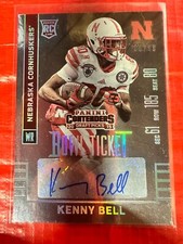 2015 Contenders Kenny Bell (Bowl Ticket) Nebraska RC Auto #D 69/99