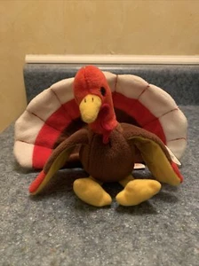 🔥TY Beanie Baby – GOBBLES la Turchia 1996 Style 4034 DOB 11-27-96🔥 ERRORI - Foto 1 di 5