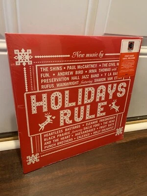 Holidays Rule Vol 1 - TRANSLUCENT RED VINYL LP Various Artists (2022) Sealed - Image 1 of 3