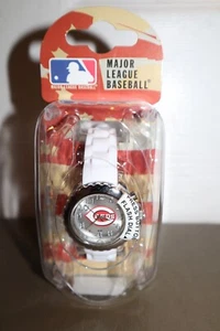 NEW - MLB Cincinnati Reds Unisex White Watch Game Time Adjustable Straps - Picture 1 of 5
