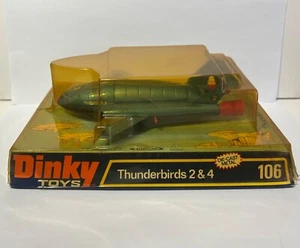 Dinky Toys 106 Thunderbirds 2 & 4, Boxed, Original, Vintage, Rare. - Picture 1 of 17