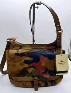 Patricia Nash London Saddle Bag Handtasche Geldbeutel Parisian Camo - Bild 1 von 9