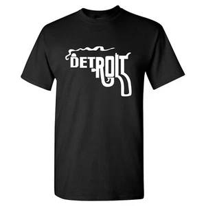 T-Shirt Detroit Smoking Gun - Michigan Hometown Pride Unisex - Bild 1 von 26