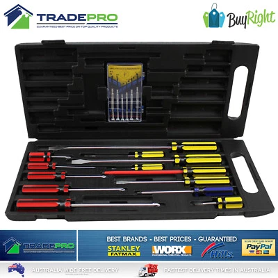 Screwdriver Set 19pc BuyRight Carry Case Magnetic Phillips Flat Precision5528062 - image 1 of 4