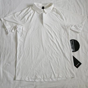 Lululemon Stretch Golf Polo WHT White Men's Size Large - Picture 1 of 6