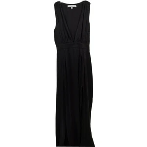 Lovers + Friends Naomi Dress 2 Womens New Black Maxi Slits V Neck Sleeveless - Picture 1 of 11