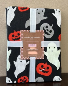 Nappe Halloween Cupcakes & Cachemire Brille dans le Noir 60”x84” Citrouille Fantôme - Photo 1/4
