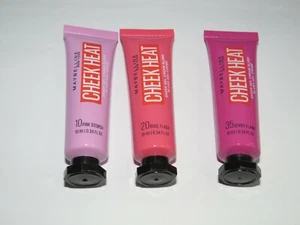 MAYBELLINE CHEEK HEAT SHEER GEL CREAM BLUSHER 10ML - CHOOSE SHADE - Picture 1 of 15
