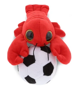 PLUSH SOCCER BALL - BIG EYE 6" PLUSH - LOBSTER - Picture 1 of 6