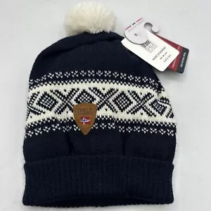 Dale of Norway Cortina Kinder Wintermütze Beanie Wolle Bommel NEU marineblau - Bild 1 von 6