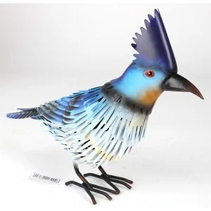 8x Decorative Bird Figure 24cm from Metal Colourful Garten Animal Figurines - Picture 1 of 8
