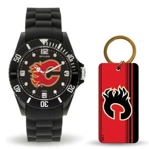 NHL Calgary Flames Watch and Key Ring Gift Set Style: GC5003 $68.90 - Picture 1 of 1