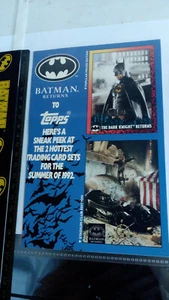 Batman Returns Super Premium Movie Cards Topps Łuk promocyjny 20cm v. 1992 Rzadkie - Zdjęcie 1 z 2