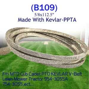 5/8"x112.5" Mower Replacement Belt w/Kevlar For MTD Cub Cadet 954-3055A 754-3055 - Picture 1 of 8