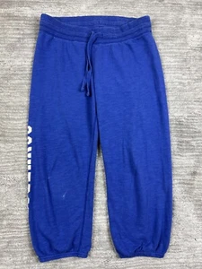Pantalone Converse donna piccolo blu Spell Out Capri cropped coulisse pull on - Foto 1 di 13