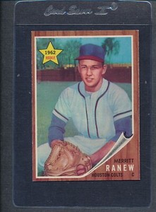 1962 Topps #156 Merritt Ranew Colts EX/MT *6231