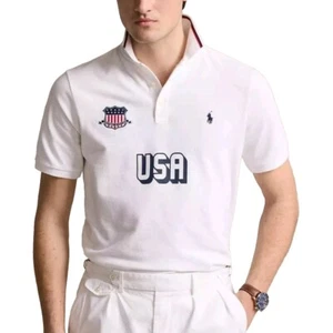 Polo Ralph Lauren Men’s Size 2XL Team USA White Polo Shirt Embroidered NWT - Picture 1 of 11