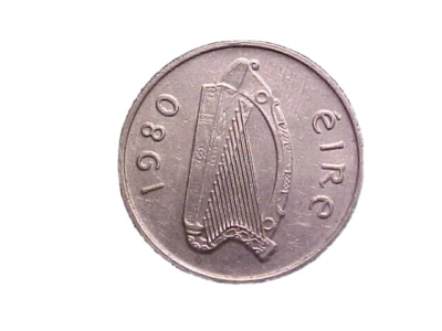 1980 Ireland 5 Pence KM# 22- Very Nice High Grade Circ Collector Coin -c1138xux - Image 1 of 2