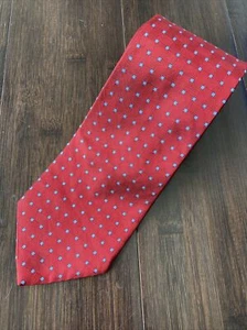 Corbata cuello 346 Brooks Brothers 100 % seda roja para hombre azul cuadrado - Hecha en EE. UU. - Imagen 1 de 7