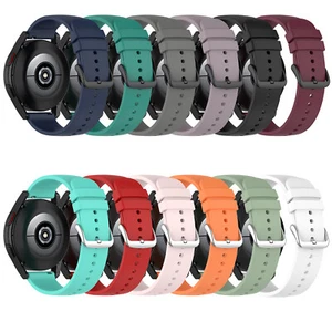 Silicone Watch Strap Wristband 20MM for Samsung Galaxy Watch4 44MM/Classic 46MM - Picture 1 of 23