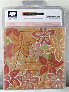 Fiskars Alfabeto Chipboard Monogramma RELAX FLOREALE Modello 3,5" Cloud 9 Design - Foto 1 di 9