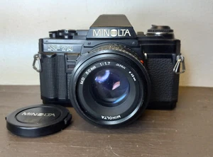 Minolta X-7A 35mm Film SLR Camera W/ Minolta MD 50mm f/1.7 Lens - Picture 1 of 13