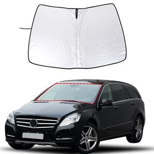Outdoor Front Windshield Sunvisor UV Proof Visor Trim For Benz R-Class 2006-2017 - Picture 1 of 9