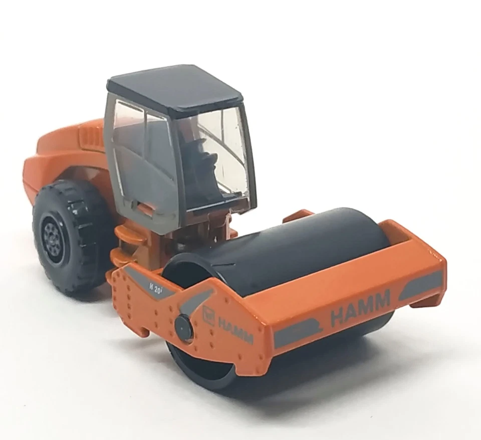 Majorette Construction HAMM H 20i Steamroller Orange 1/64 (3") 226A no Package - Image 1 of 4